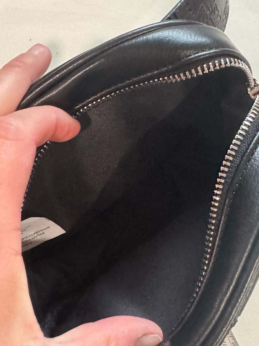 Steve Madden Black Monogram Belt Bag Detachable Fanny Pack Y2K Waist Bag - Picture 5 of 12